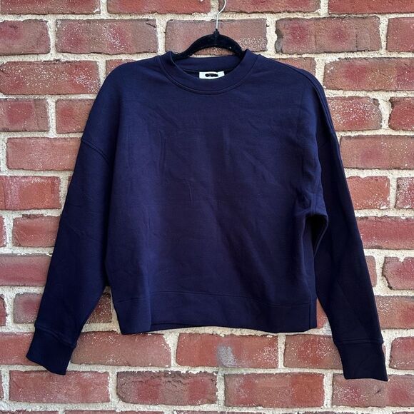 Vince $248 Women's navy blue Crew Neck Sweatshirt XS - Picture 3 of 12